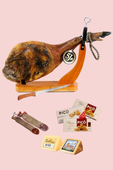 Jambon ibérique pata negra Bellota. Conditionnement 250g. coupé